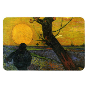 Van Gogh Sower With Setting Sun Magnet