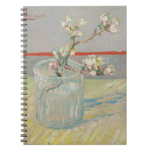  van Gogh - Sprig of Flowering Almond in a glass Notebook