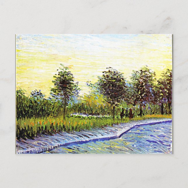 Van Gogh - Square Saint-Pierre at Sunset, fine art Postcard (Front)