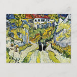 Van Gogh - Stairway at Auvers Postcard<br><div class="desc">Vincent Van Gogh painting,  Stairway at Auvers,  postcard.</div>