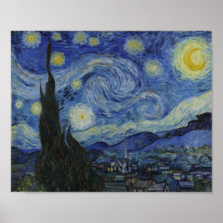 Van Gogh, Starry Nigh, classic painting Poster