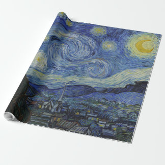 Van Gogh, Starry Nigh, classic painting Wrapping Paper