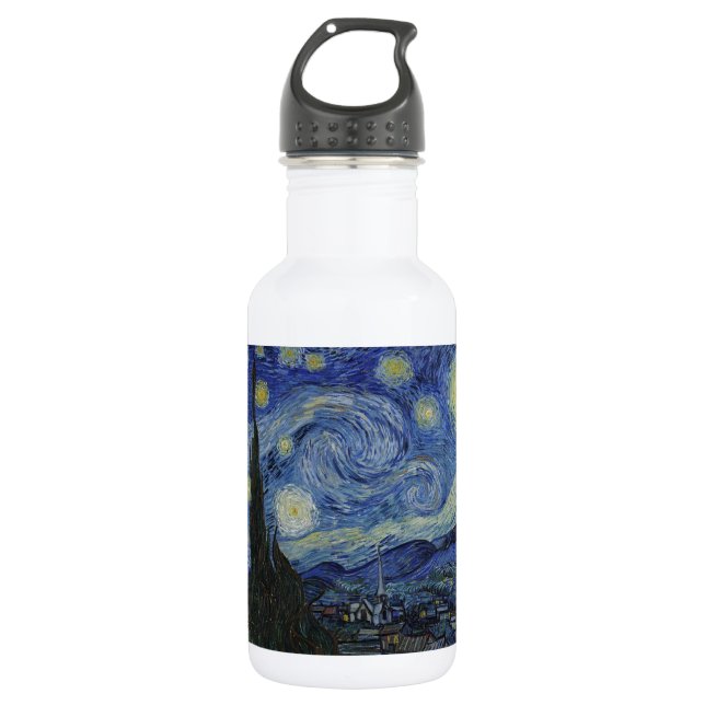 Van Gogh Starry Night 532 Ml Water Bottle (Front)