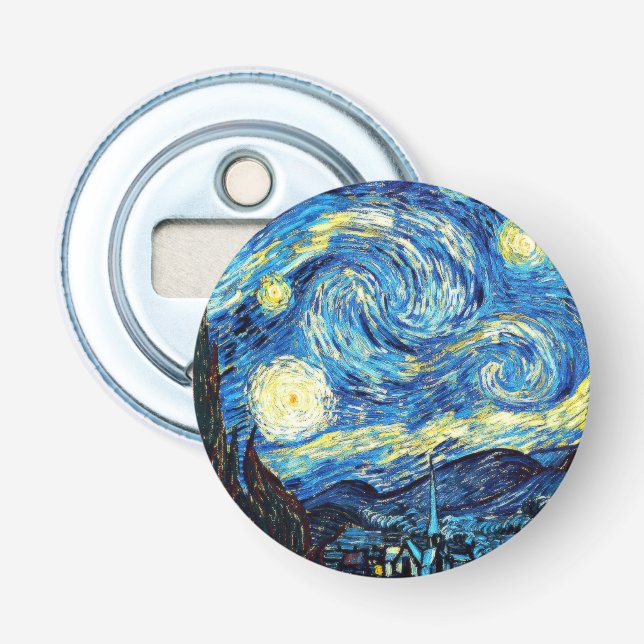 Van Gogh - Starry Night Bottle Opener (Front)