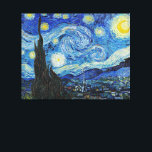 Van Gogh - Starry Night Canvas Print<br><div class="desc">Vincent van Gogh's famous artwork,  Starry Night.</div>