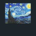 Van Gogh - Starry Night Canvas Print<br><div class="desc">Vincent van Gogh's famous artwork,  Starry Night.</div>
