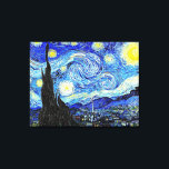 Van Gogh Starry Night  Canvas Print<br><div class="desc">One of the most famous of Vincent Van Gogh's paintings.  Digitally enhanced.</div>