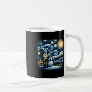 Van Gogh Starry Night Christmas Snowman Winter Sno Coffee Mug