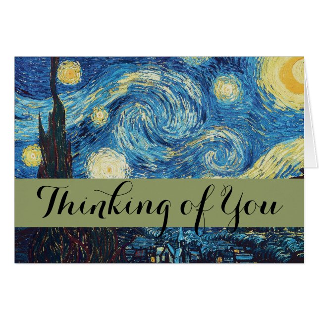 Van Gogh Starry Night Classic Impressionism Art (Front Horizontal)