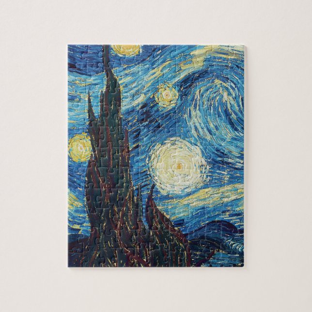 Van Gogh Starry Night Classic Impressionism Art Jigsaw Puzzle (Vertical)