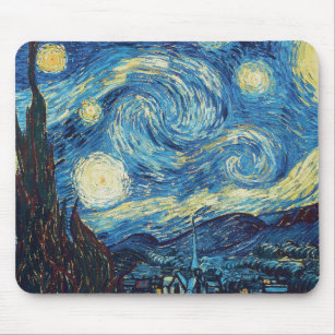 Van Gogh Starry Night Classic Impressionism Art Mouse Mat