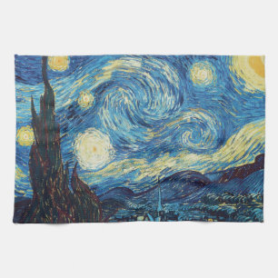 Van Gogh Starry Night Classic Impressionism Art Tea Towel