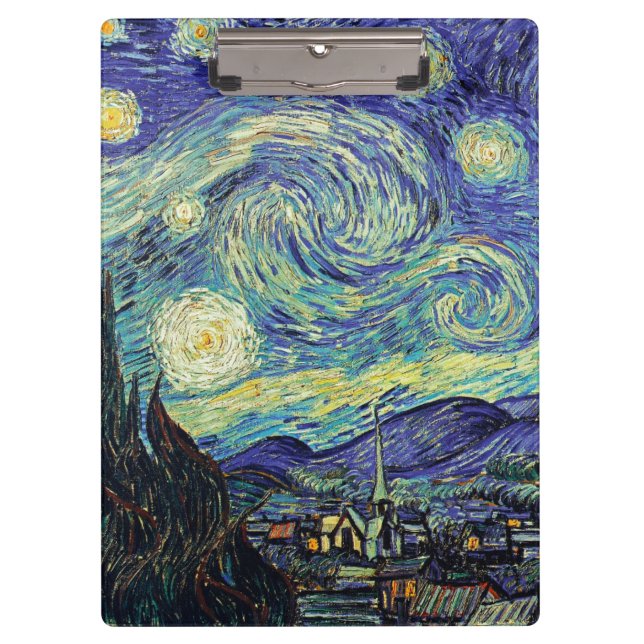 Van Gogh Starry Night Clipboard (Front)