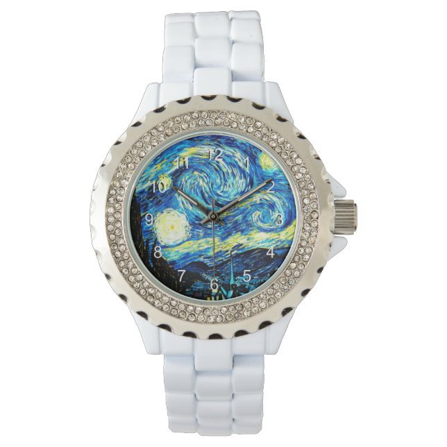 Van Gogh: Starry Night, famous painting Watch (Front)