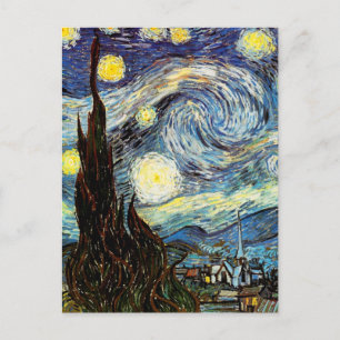 Van Gogh Starry Night Fine Art Postcard