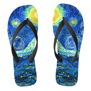 Van Gogh Starry Night Flip Flops