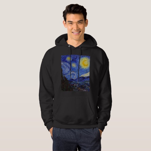 van Gogh ,"""Starry night" Hoodie (Front Full)