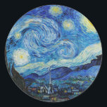 Van Gogh Starry Night. Impressionism vintage art Classic Round Sticker<br><div class="desc">Van Gogh "The Starry Night" sticker.</div>
