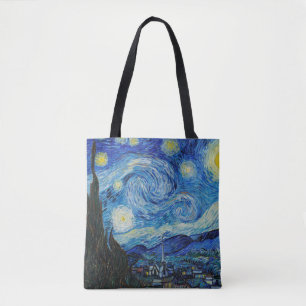 Van Gogh Starry Night. Impressionism vintage art Tote Bag