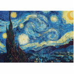 Van Gogh Starry Night Impressionist Painting Photo Sculpture Magnet<br><div class="desc">Vincent Van Gogh The Starry Night 1889 Vincent Van Gogh was one of the post-impressionist great masters. This painting, The Starry Night, is perhaps Van Gogh's most famous painting of all. The starry night painting was created as Vincent looked up from the sky from his window in his asylum sanitorium...</div>