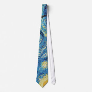 Van Gogh Starry Night Impressionist Painting Tie