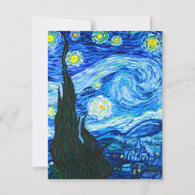 Van Gogh Starry Night Invitation (Front)