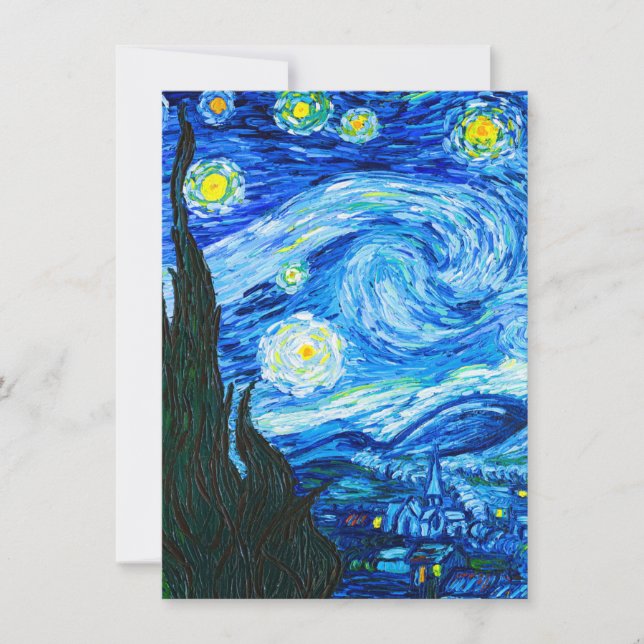 Van Gogh Starry Night Invitation (Front)