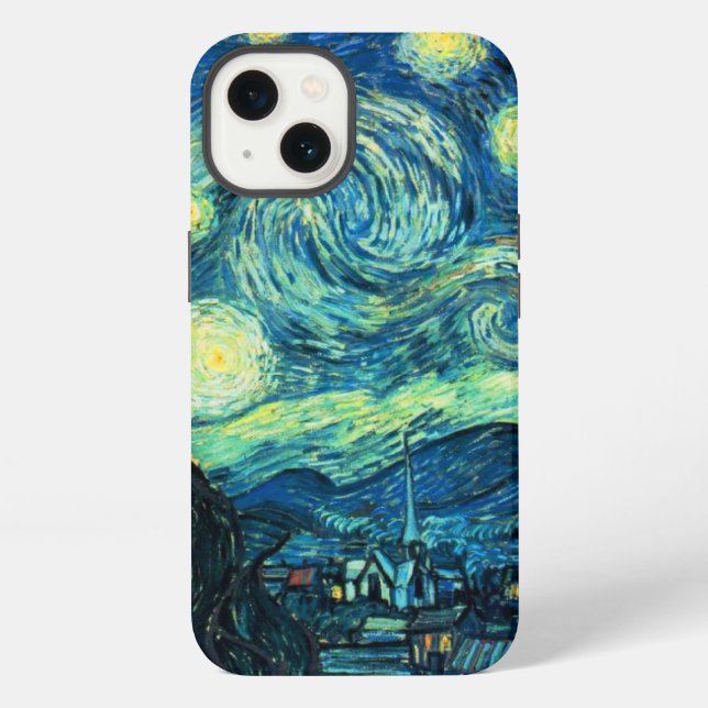 Van Gogh Starry Night iPhone Case (Back)