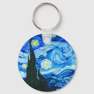 Van Gogh Starry Night Key Ring