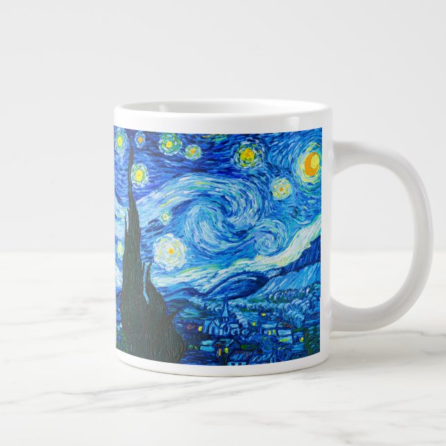 Van Gogh Starry Night Large Coffee Mug (Right)