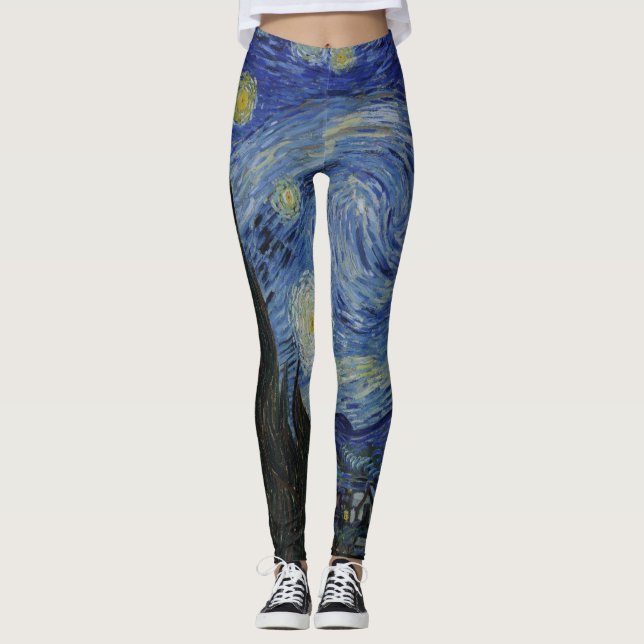 Van Gogh - Starry Night Leggings (Front)