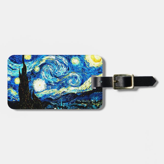 Van Gogh - Starry Night Luggage Tag (Front Horizontal)