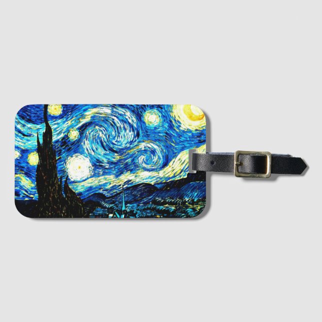 Van Gogh - Starry Night Luggage Tag (Front Horizontal)