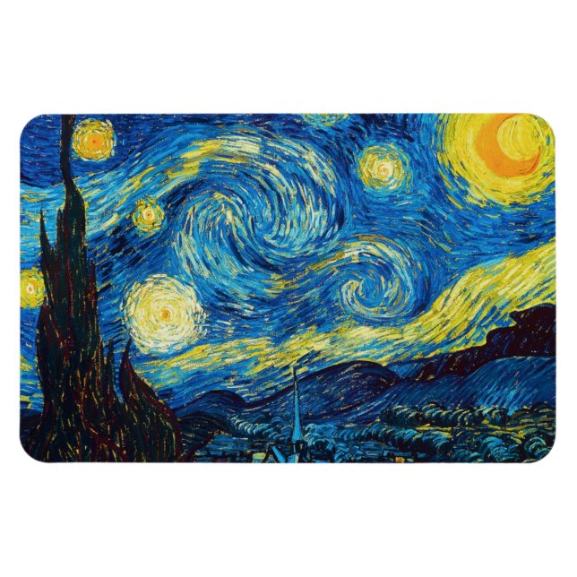 Van Gogh Starry Night Magnet (Horizontal)