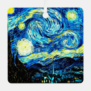 Van Gogh - Starry Night Metal Tree Decoration