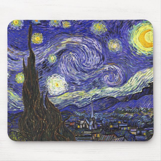 Van Gogh Starry Night Mouse Mat (Front)