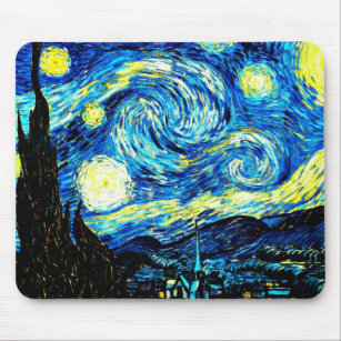 Van Gogh - Starry Night Mouse Mat