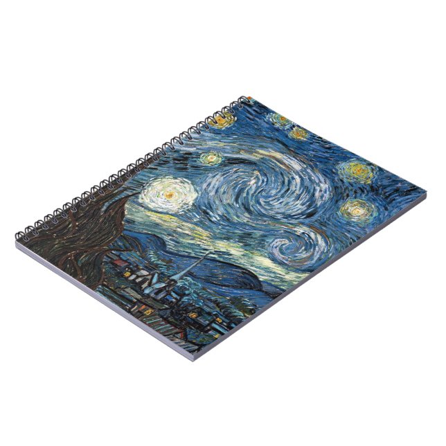 Van Gogh Starry Night Notebook (Left Side)