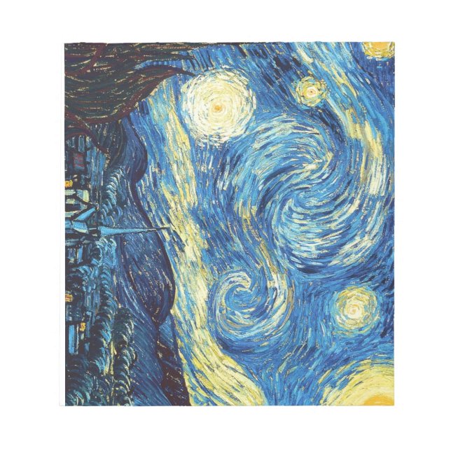 Van Gogh Starry Night Notepad ( 40 pages) (Front)