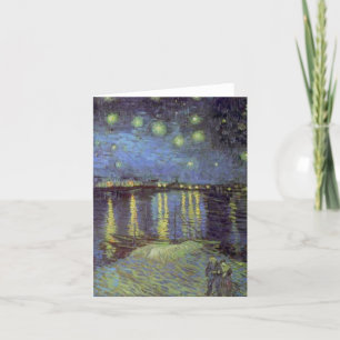 Van Gogh Starry Night Over Rhone Holiday Card