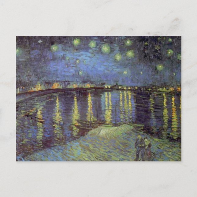 Van Gogh Starry Night Over Rhone Holiday Postcard (Front)