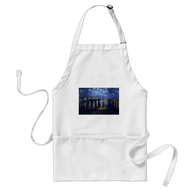 Van Gogh Starry Night Over Rhone Standard Apron (Front)