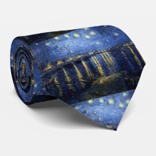 van Gogh , “ Starry_Night_Over_the_Rhone ” ネクタイ Tie