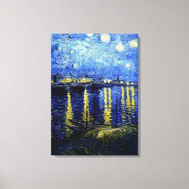 Van Gogh - Starry Night over the Rhone 2020 Canvas Print (Front)