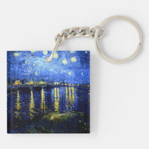 Van Gogh - Starry Night over the Rhone 2020 Key Ring