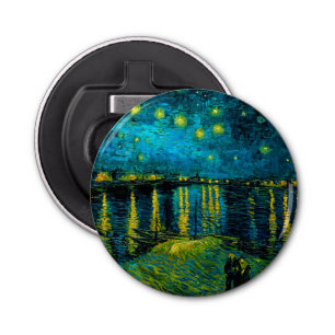 Van Gogh Starry Night Over the Rhône Bottle Opener