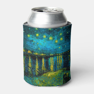 Van Gogh Starry Night Over the Rhône Can Cooler