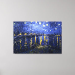 Van Gogh: Starry Night Over the Rhone Canvas Print
