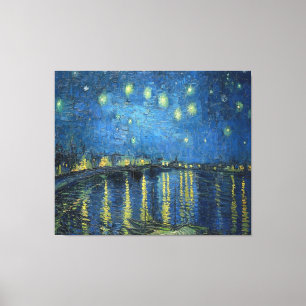 Van Gogh Starry Night Over the Rhone  Canvas Print