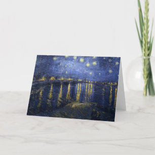 Van Gogh Starry Night Over The Rhone Card